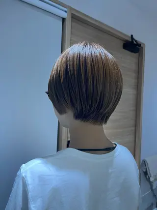 ショート MINX The pass所属・透明感ケアカラー/ レイヤー/ryokaのヘアスタイル