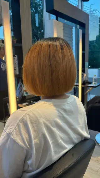 カラー miyu/ボブ/ 透明感カラー/栄のヘアスタイル