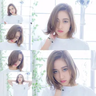 ミディアム カラー ヘアアレンジ ✨ハイクオリティ✨ 山本香也のヘアスタイル