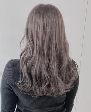ロング カラー パーマ ヘアアレンジ ♡透け感カラー 大賀哲平♡のヘアスタイル