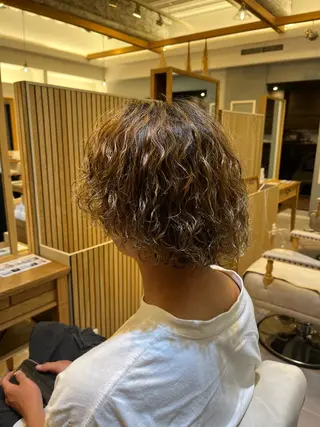 パーマ メンズ 海江田 しずかのヘアスタイル