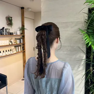 ロング ヘアアレンジ ヘアアレンジ /ネイル/美波のヘアスタイル