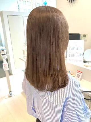 セミロング ParveMix 佐々木梨紗🤍のヘアスタイル