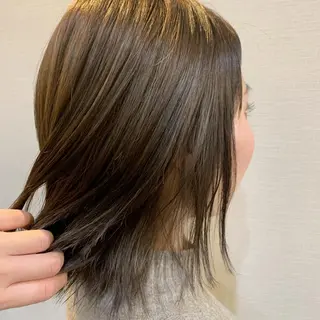 ミディアム カラー HairDesign Azurのヘアスタイル