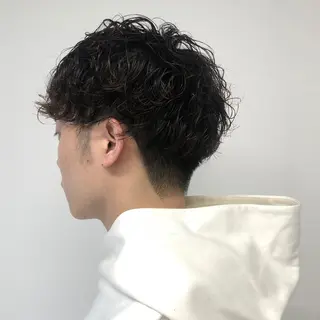 ショート パーマ メンズ 永野 正芳のヘアスタイル