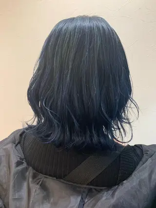 ミディアム カラー 店長ハイトーンカラー 柞山史奈のヘアスタイル