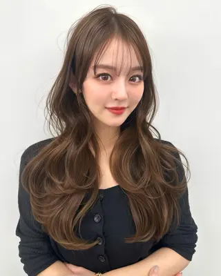 セミロング 前髪顔まわりカット 🌈中村海聖のヘアスタイル