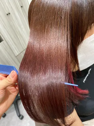 ロング カラー ムトウセイマ/艶髪 /艶ケアWブリーチのヘアスタイル