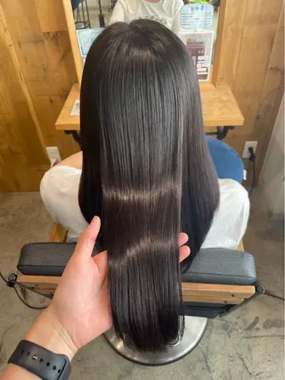 ロング 阿部 史奈のヘアスタイル