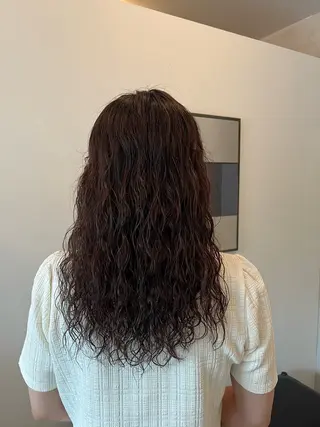 ロング パーマ 彩葉/ブリーチ/ カットモデル栄・伏見のヘアスタイル