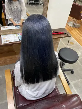 セミロング カラー SOYON西大寺店所属・ダブルカラー/ 髪質改善💎安藤のヘアスタイル