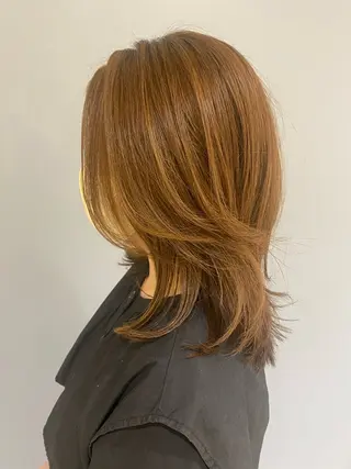 ミディアム ase.糸島店所属・UEDA AYAのヘアスタイル