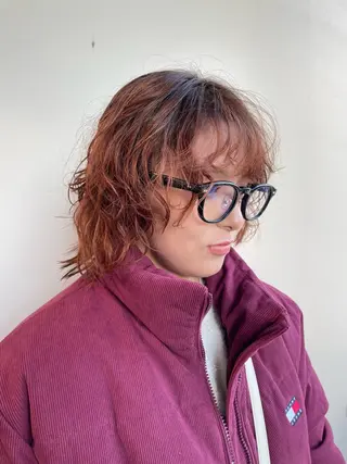 ミディアム パーマ Toiro 横浜所属・🎀レイヤー/パーマ カラー/ai🎀のヘアスタイル