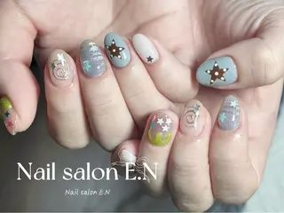 ネイル E.N🦋 長さ出し/持ち込みのネイルデザイン