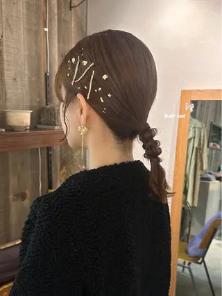 ミディアム ヘアアレンジ 暖色カラー/レイヤー 🌙 オノユリカのヘアスタイル