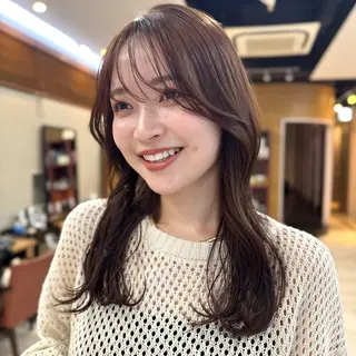 ミディアム カラー 透明感カラー/レイ ヤー/Nana🌈のヘアスタイル