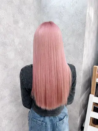 セミロング カラー 💕ブリーチ/ヘアメ 🎀YUUKAのヘアスタイル