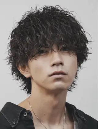 ショート パーマ メンズ fifthパーマ小峰 悠里のヘアスタイル