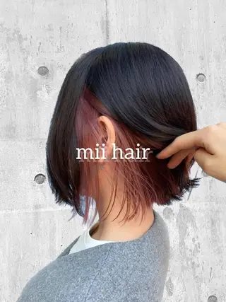 ショート カラー Miku❇️ フェイスレイヤーのヘアスタイル