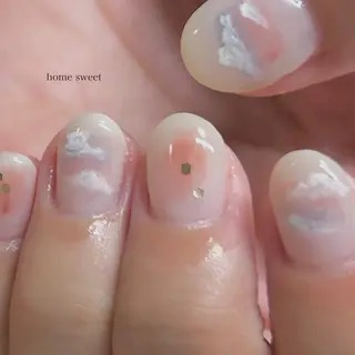 ショート ショートネイル. Home sweetのネイルデザイン