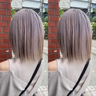 ミディアム 👑派手髪/カット 👑ANRYのヘアスタイル