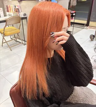 ロング カラー ️🩵RINKA/ ハイトーンカラー🩵のヘアスタイル