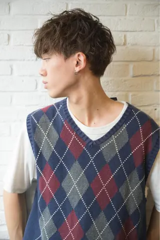 ショート カラー パーマ メンズ 🌞メンズパーマ ONOE💈のヘアスタイル