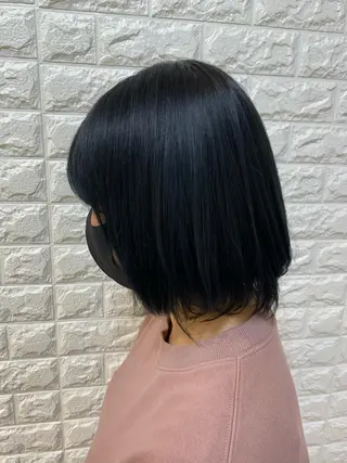 ミディアム カラー 福森 みずきのヘアスタイル