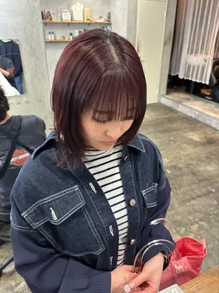 ショート カラー fudge所属・MaisonHALU 松浦光咲のヘアスタイル