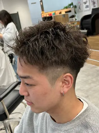 ショート メンズ 新潟メンズパーマ 新潟駅/小田拓実のヘアスタイル