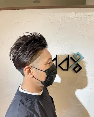 ショート カラー パーマ ヘアアレンジ メンズ Add9 柳田健登のヘアスタイル