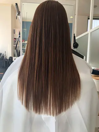 ロング カラー 熊野 小百合のヘアスタイル