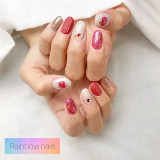 ネイル Rainbow nailsくろちゃんのネイルデザイン
