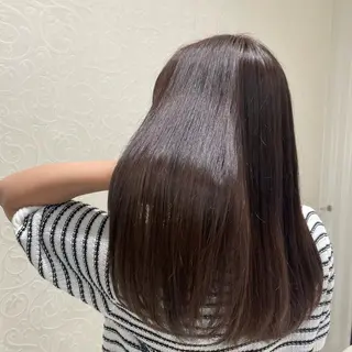 セミロング カラー 透明感カラー🫧 enaのヘアスタイル