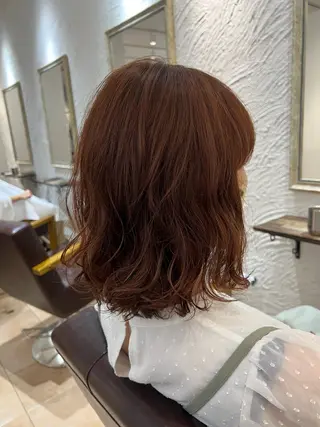 ミディアム カラー 🥀韓国ヘア🥀 宮津真菜のヘアスタイル