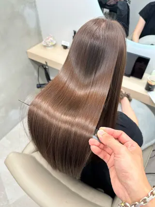 ロング カラー youres hair はなれ店所属・髪質改善🌸縮毛矯正 専門家💖後藤のヘアスタイル