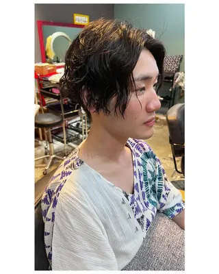 ショート メンズ 艶×透明感カラー♡ カットモデル募集中のヘアスタイル