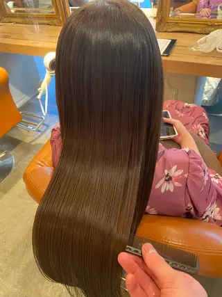 ロング カラー 髪質改善/美髪矯正 林田和真のヘアスタイル