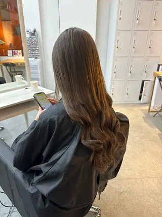 ロング 韓国ヘア×ハイトーン AYA💫のヘアスタイル