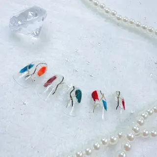 ネイル ネイルPetit Ribbonのネイルデザイン