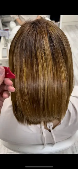 セミロング 新籾 尚哉のヘアスタイル