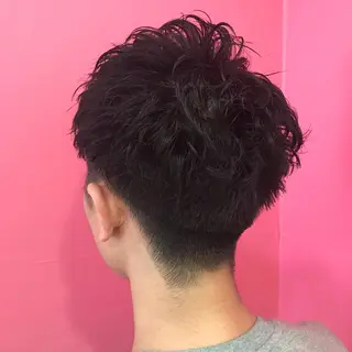 ショート パーマ メンズ Vir by browのヘアスタイル