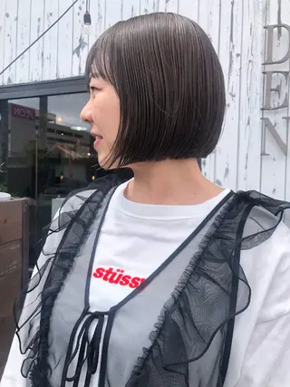 ショート カラー デザインカット🎨 ボブ🫟おざきのヘアスタイル