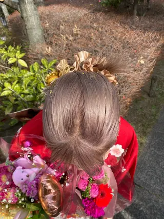 ロング BOW所属・ネギシ アイナのヘアスタイル
