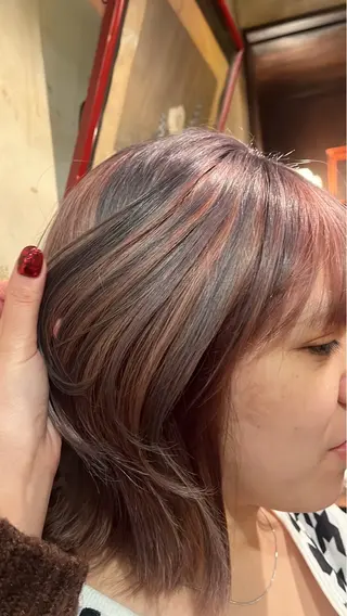 ミディアム 【縮毛矯正/レディー スカット】美涼🎀のヘアスタイル