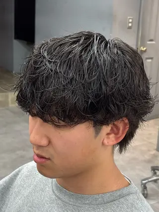 パーマ メンズ 波巻き/縦落ち /こーへいのヘアスタイル