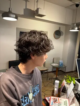 パーマ メンズ 大西 里奈のヘアスタイル