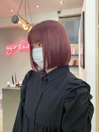 ショート カラー ヘアアレンジ ♡韓国風ヘア 🐈♡MIHOのヘアスタイル