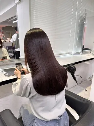 カラー *🤍モデル募集 艶カラー🤍のヘアスタイル