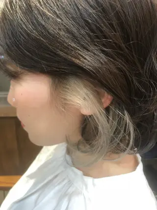 ショート カラー パーマ 藤木 雅俊のヘアスタイル